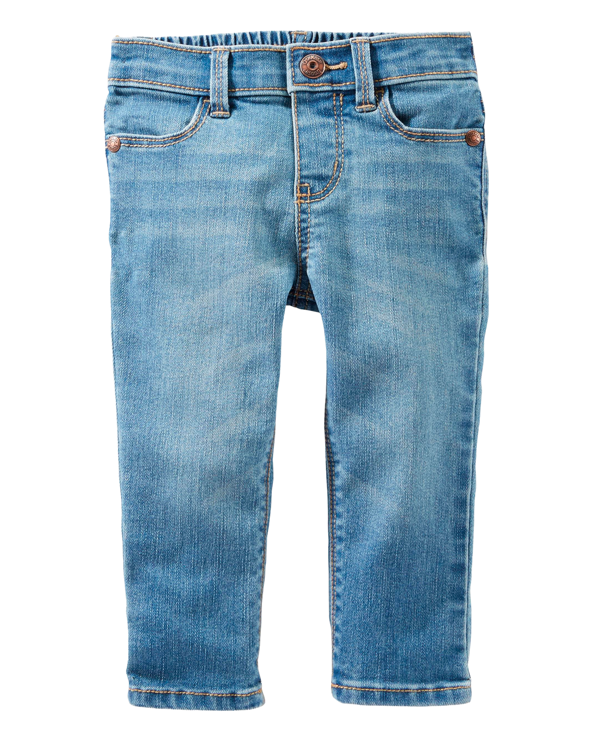 Baby Medium Blue Wash Skinny-Leg Jeans