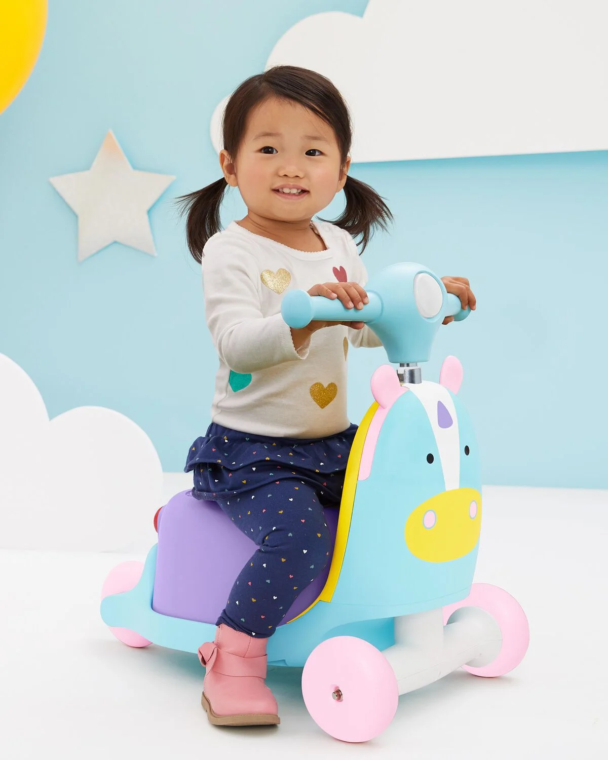Zoo 3-in-1 Ride-On Toy - Unicorn - Image 2