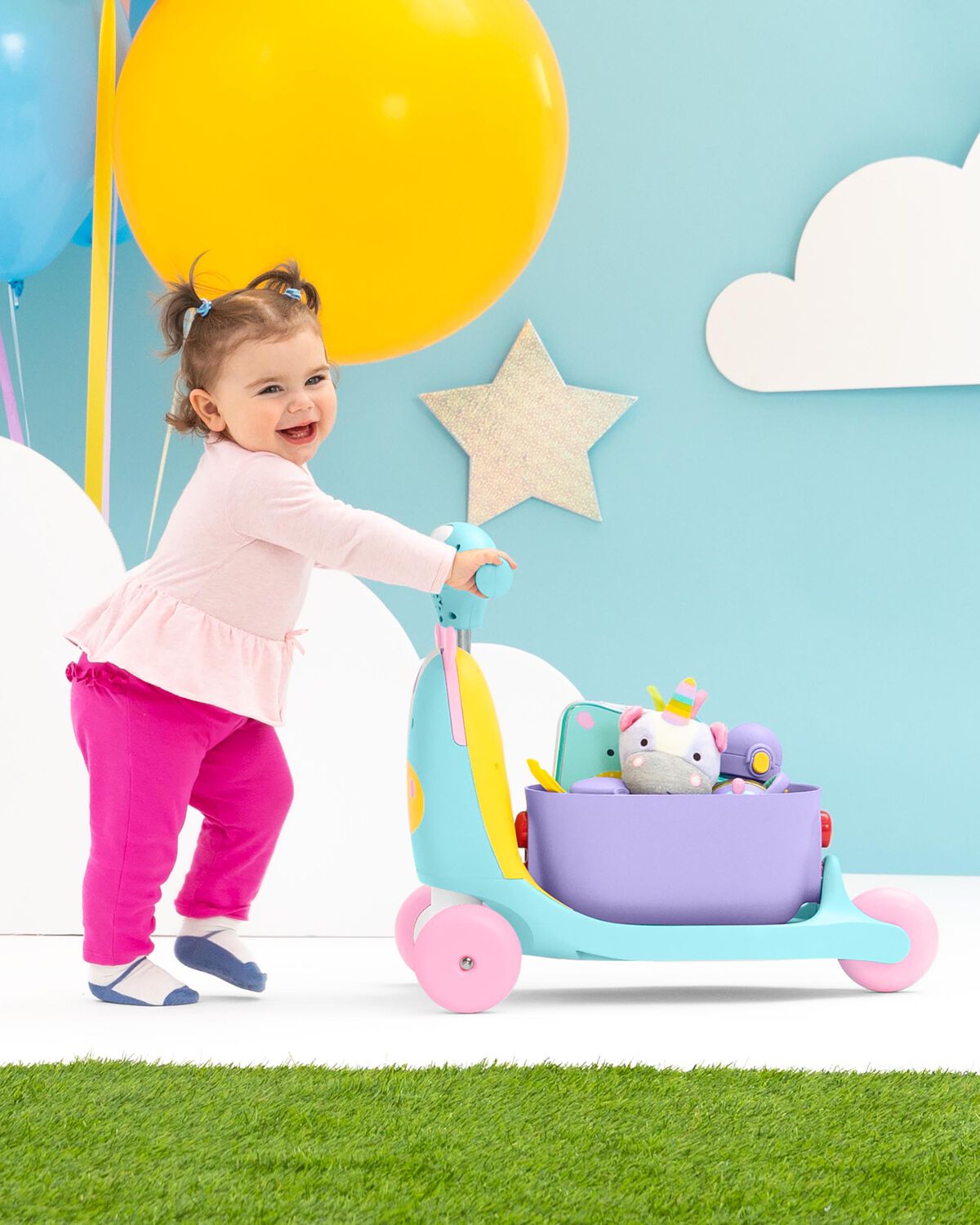 Zoo 3-in-1 Ride-On Toy - Unicorn - Image 5