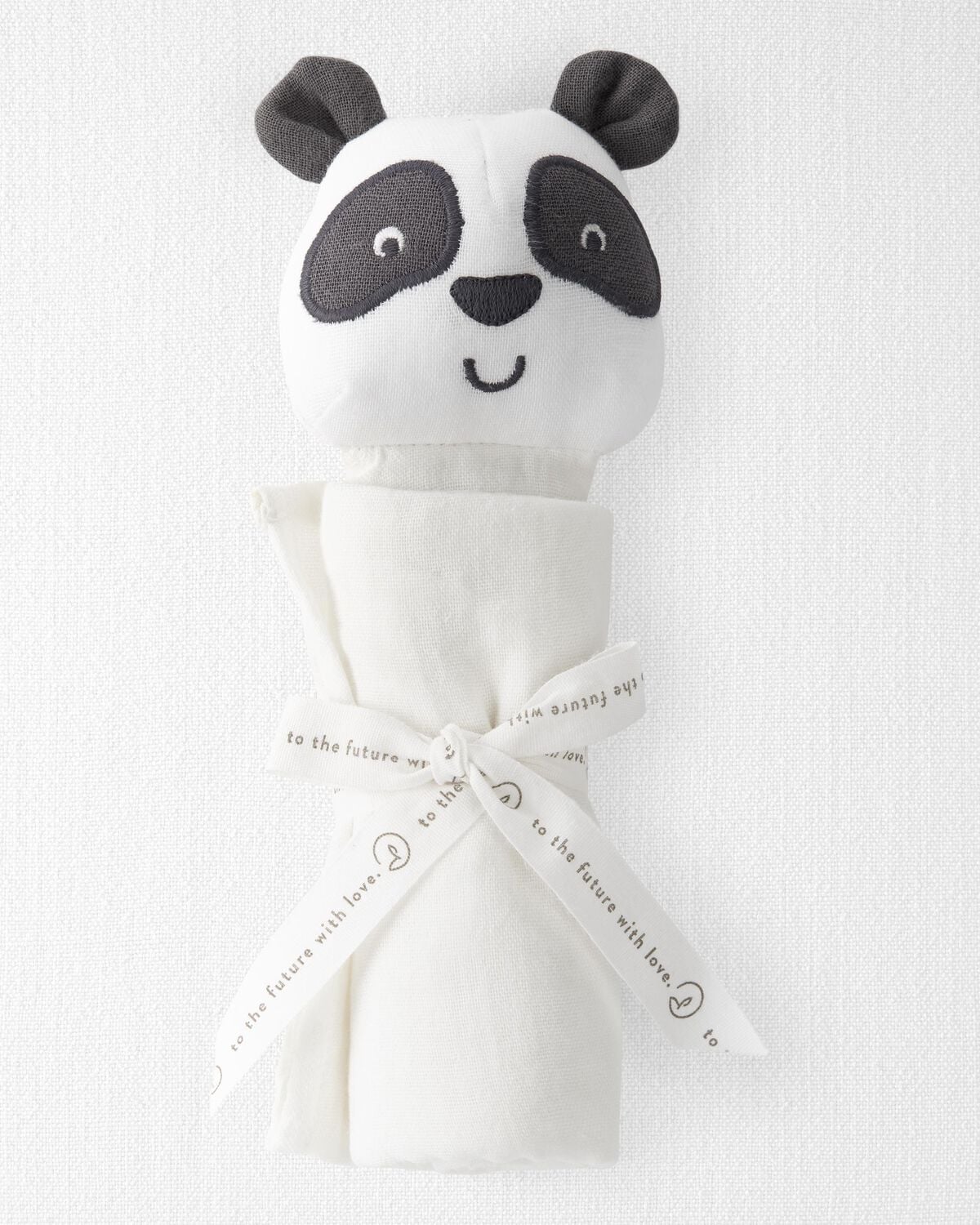 Baby Cotton Muslin Panda Lovey - Image 2