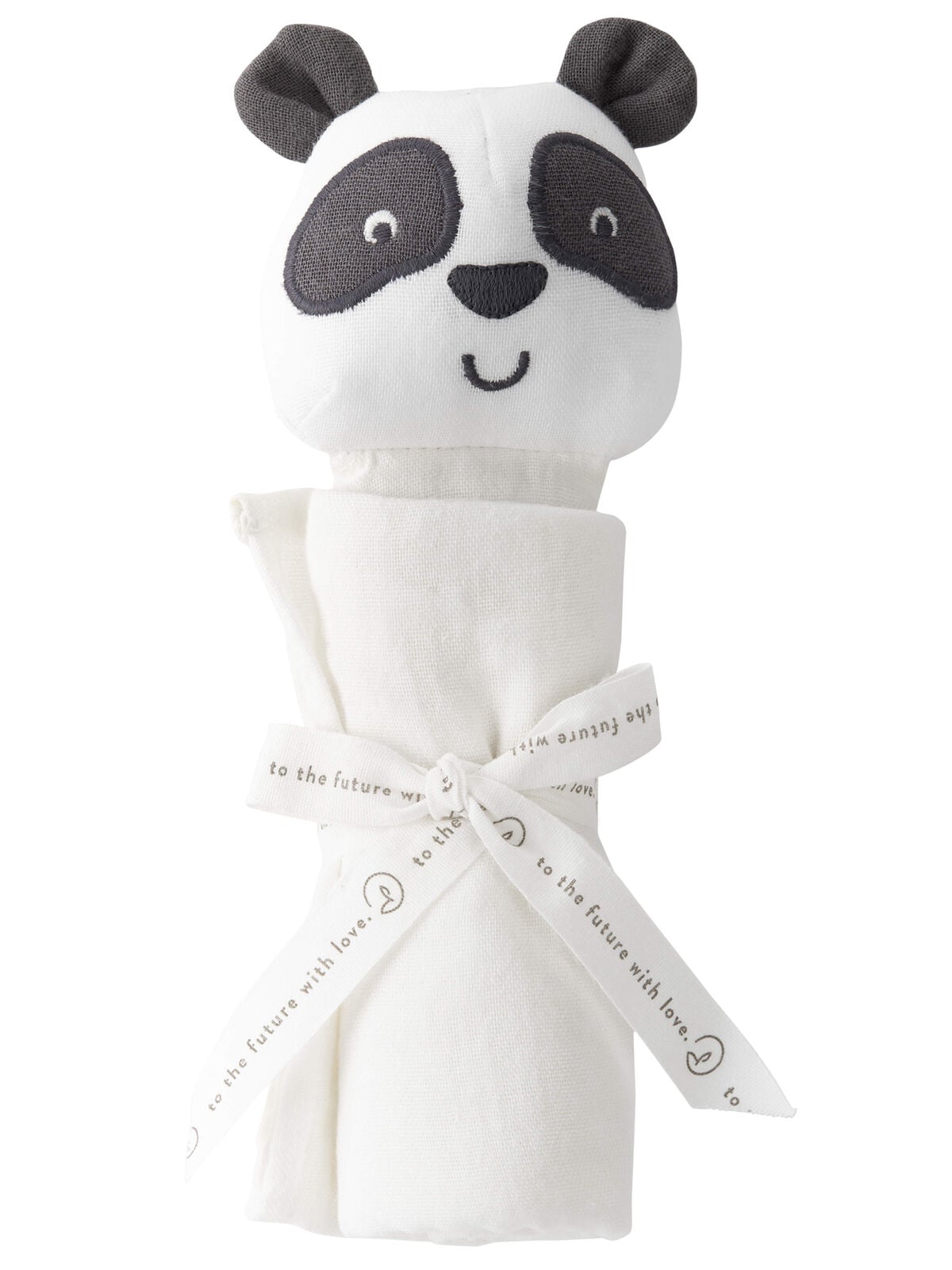 Baby Cotton Muslin Panda Lovey - Image 4