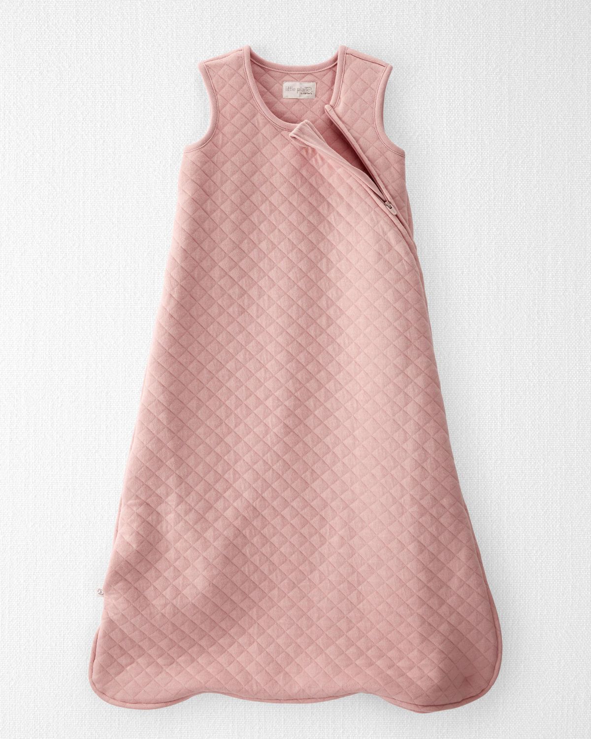 Baby Girl Double Knit Zip Wearable Blanket - Image 2