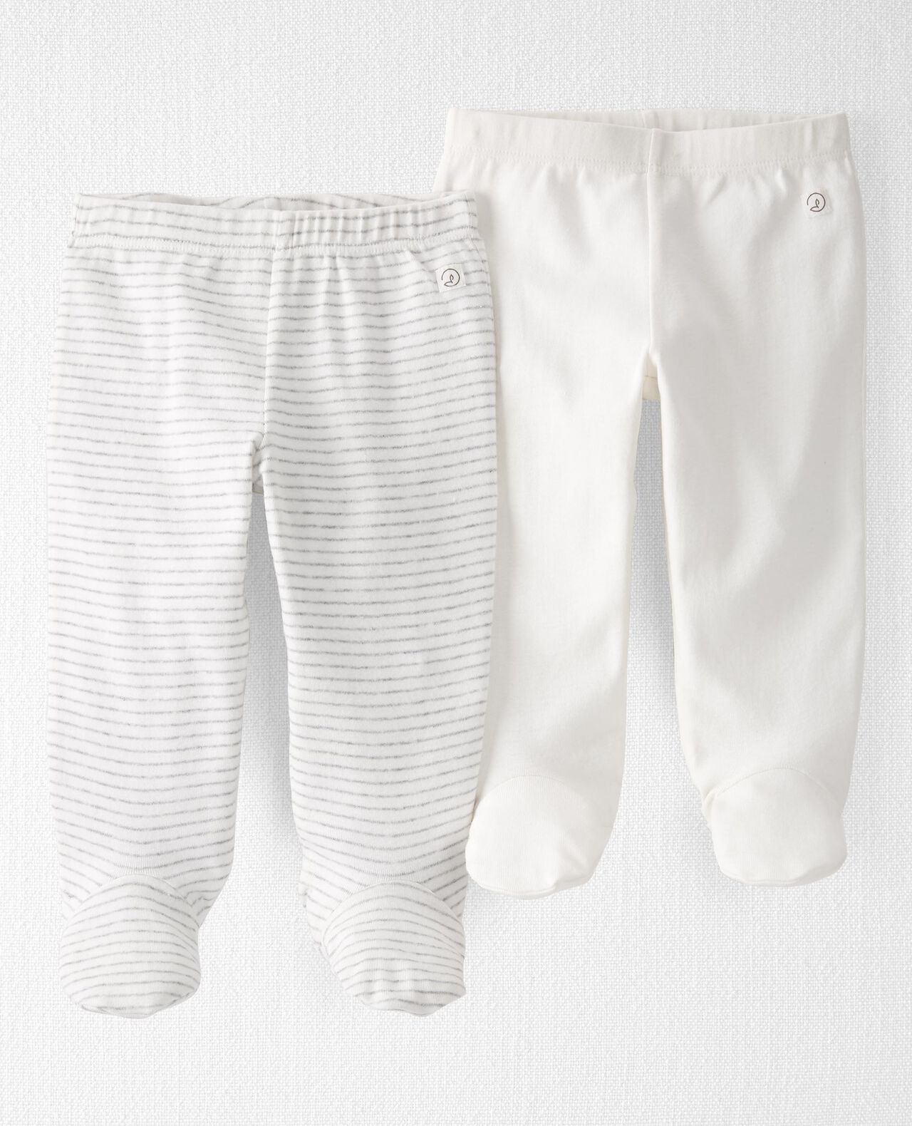 Baby 2-Pack Organic Cotton Rib Footed Pants - Image 5