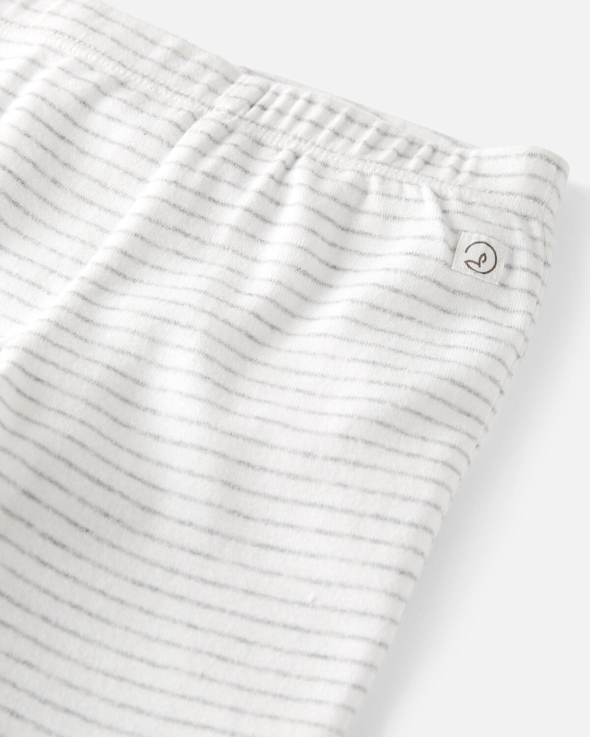 Baby 2-Pack Organic Cotton Rib Footed Pants - Image 2
