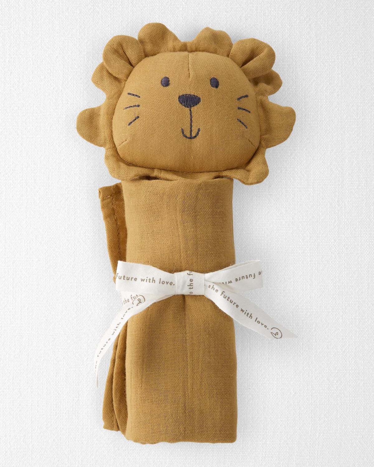 Baby Organic Cotton Lion Lovey - Image 2