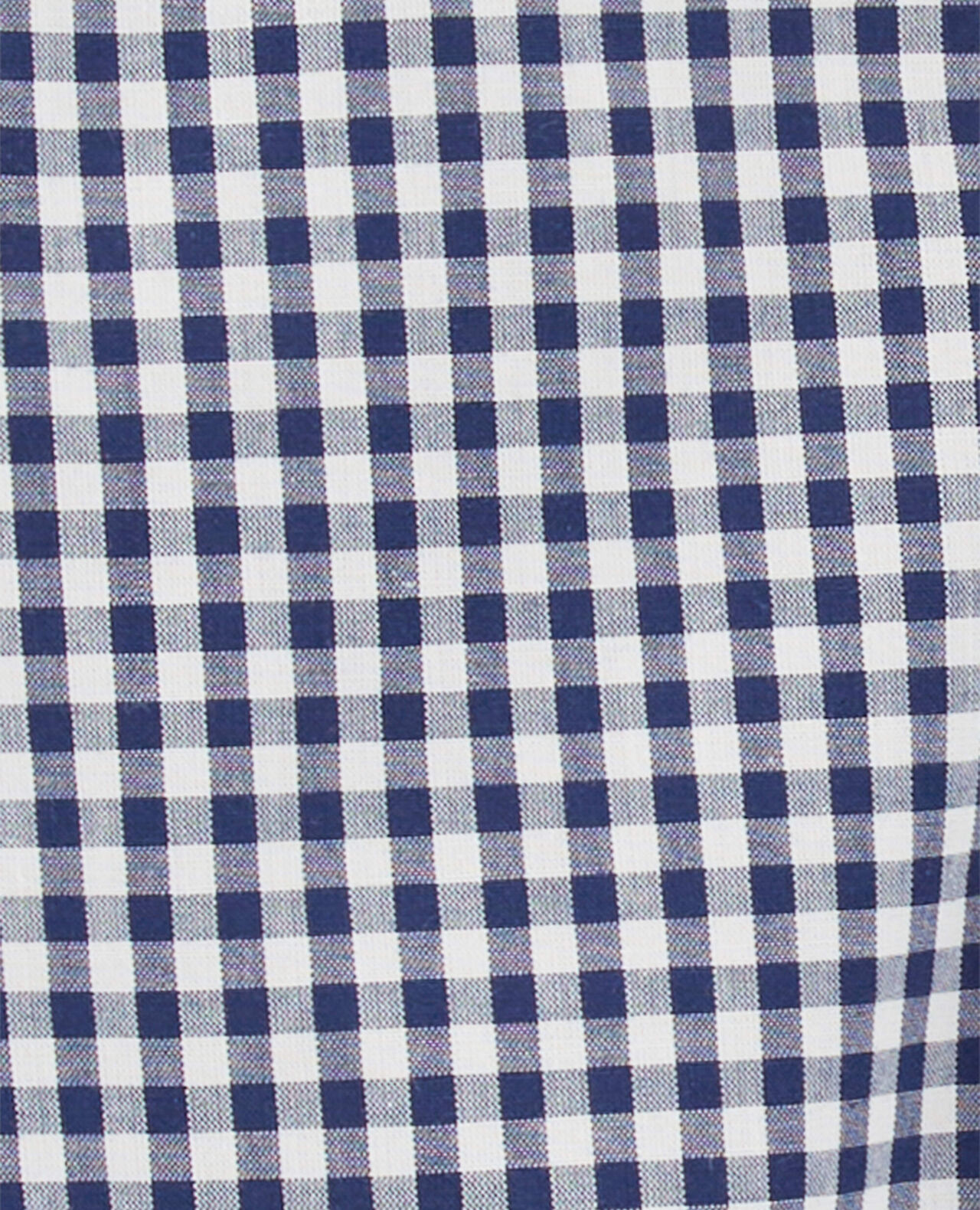 Baby Boy Gingham Print Button-Front Bodysuit - Image 4