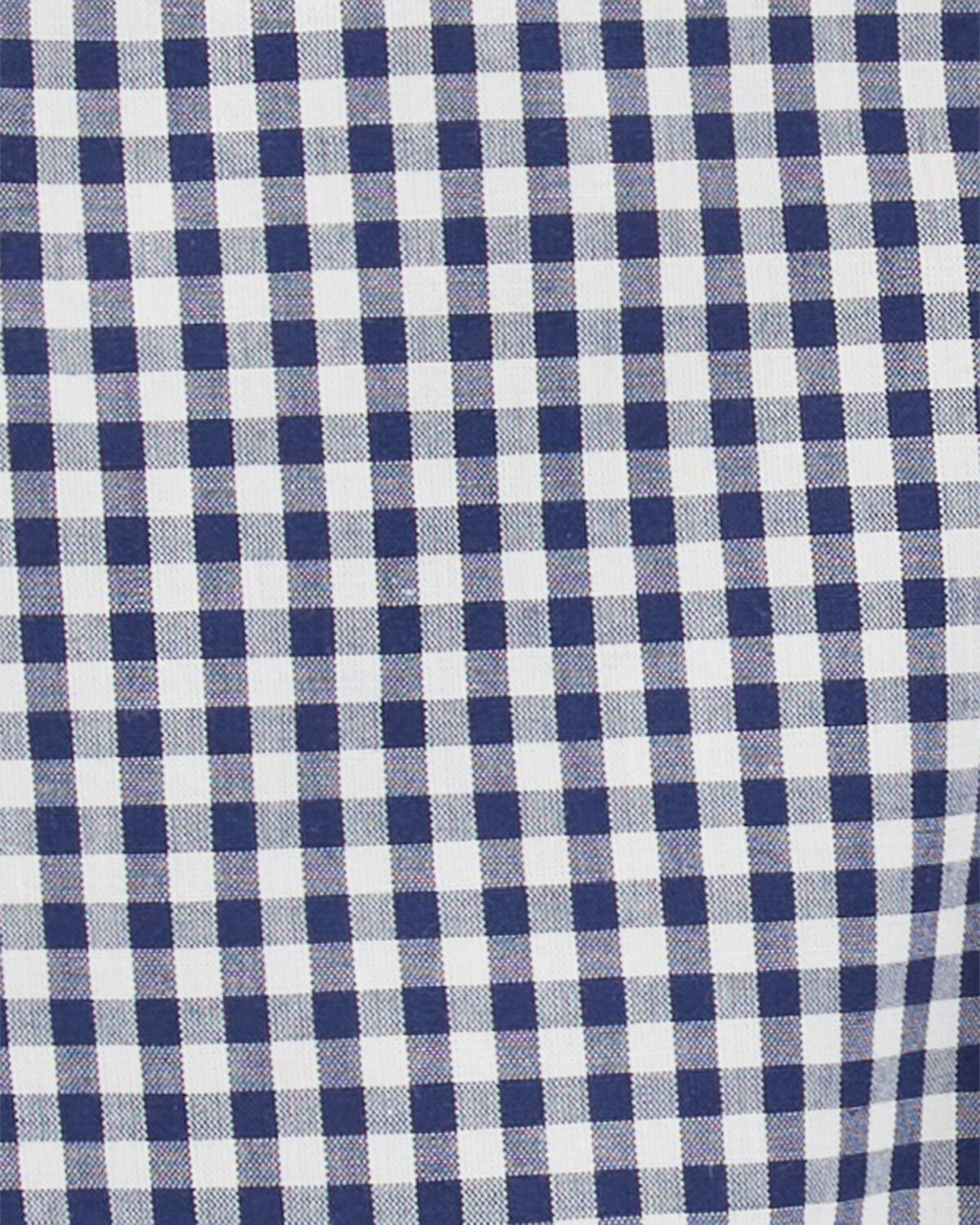 Baby Boy Gingham Print Button-Front Bodysuit - Image 3
