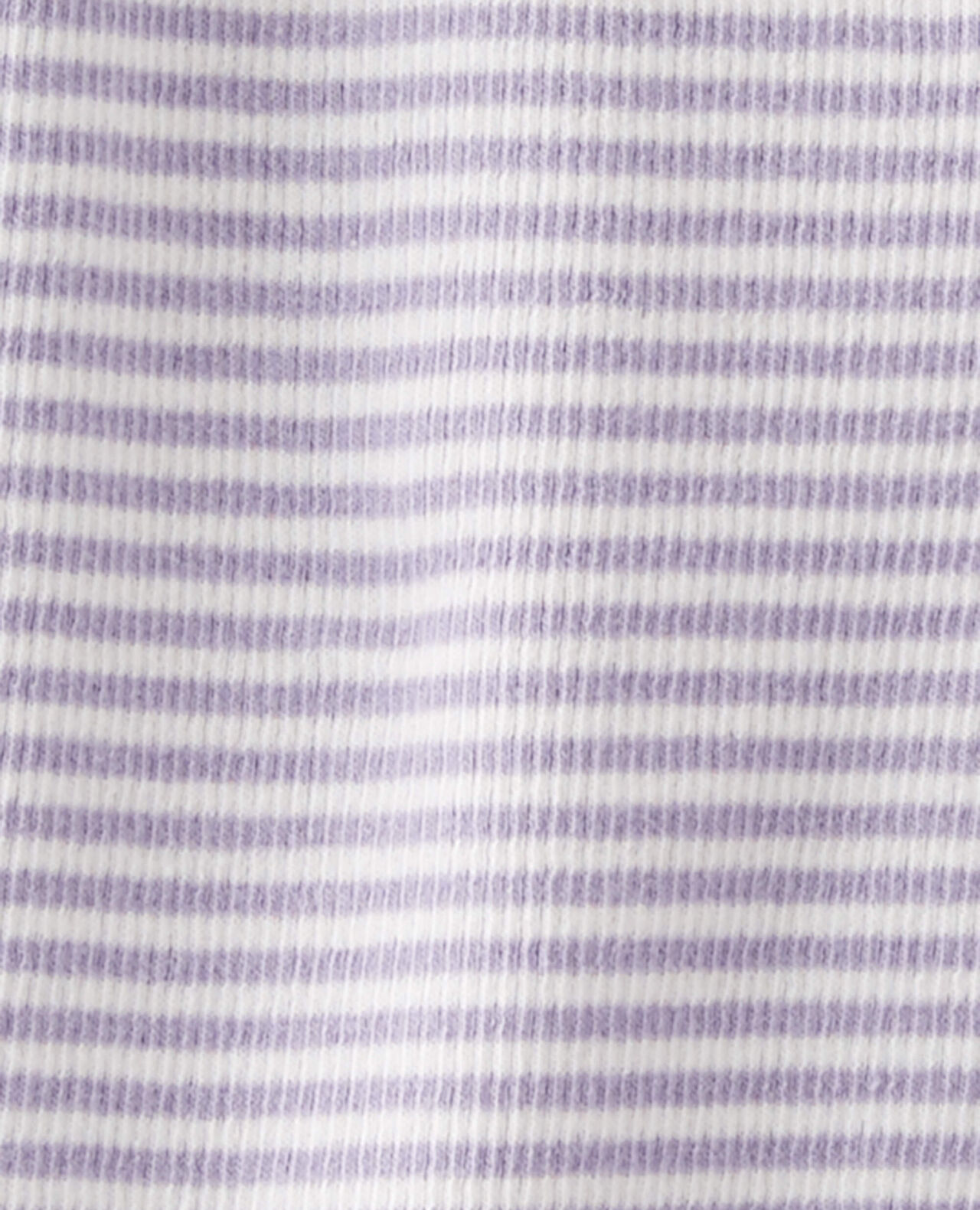 Baby Girl Organic Cotton Striped Sleep & Play Pajamas - Image 4