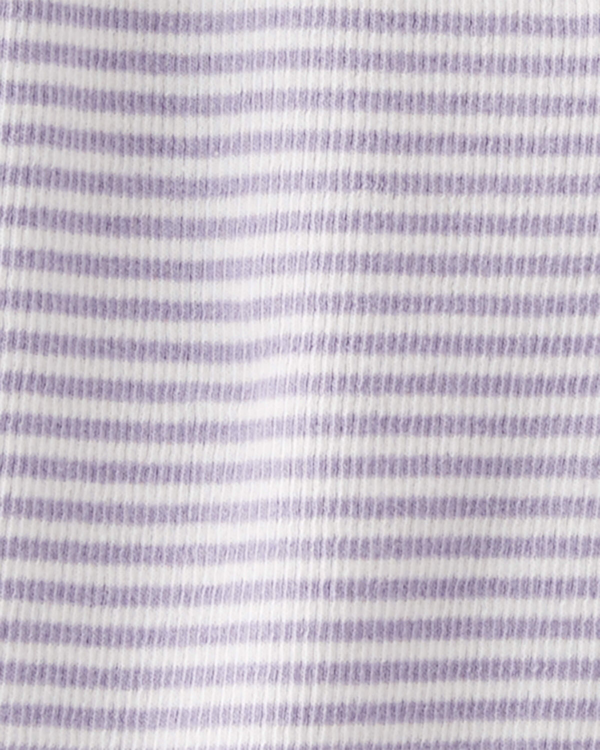 Baby Girl Organic Cotton Striped Sleep & Play Pajamas - Image 3