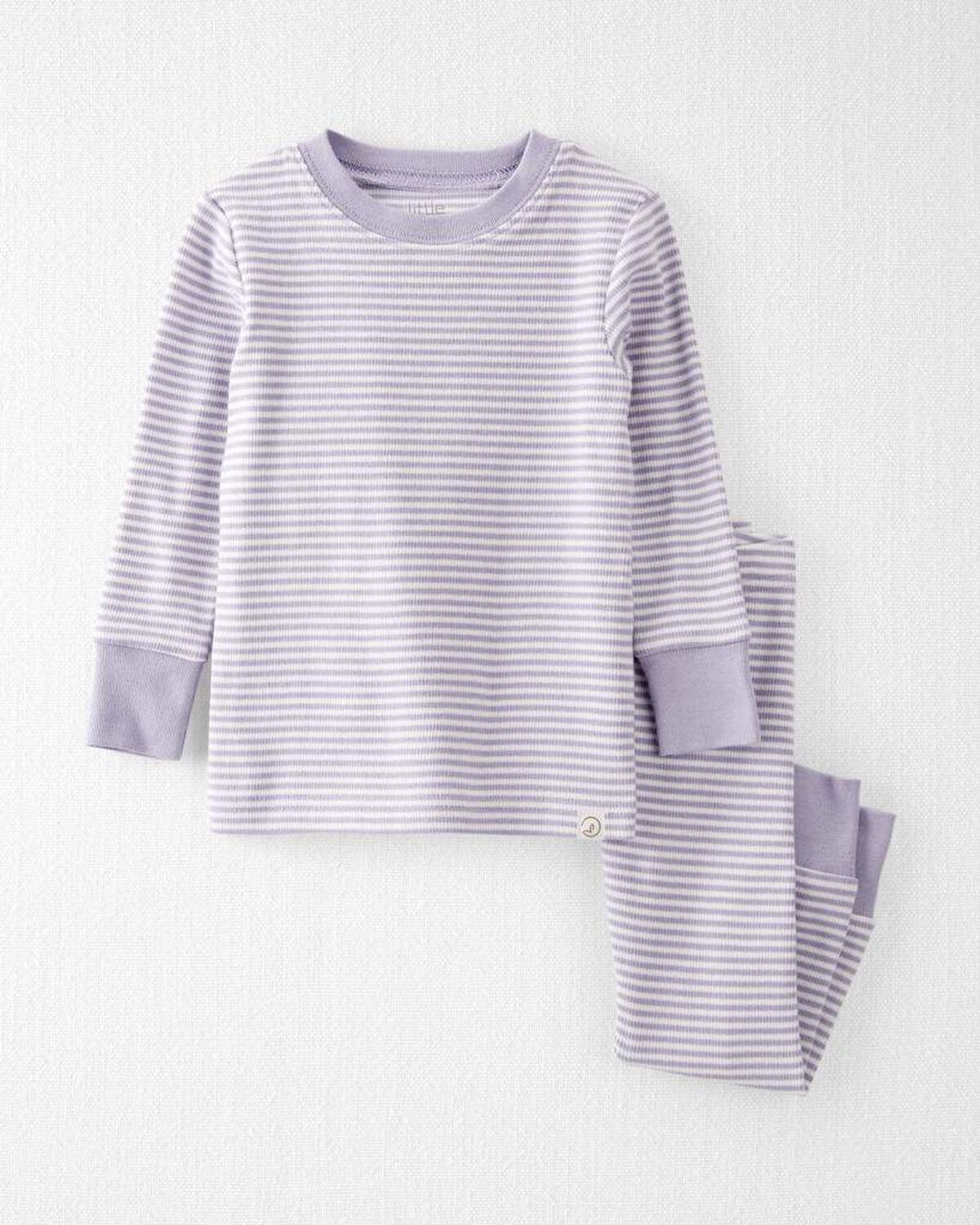 Baby Girl Striped Organic Cotton Pajamas Set