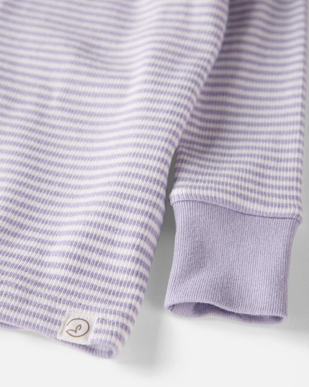 Baby Girl Striped Organic Cotton Pajamas Set - Image 2