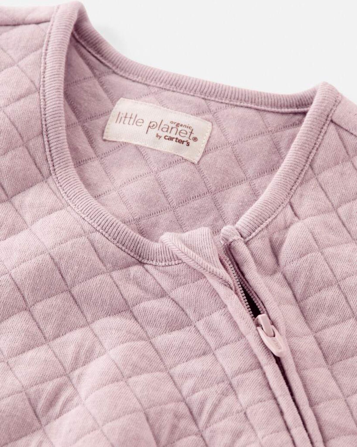 Baby Girl Doubleknit Zip Wearable Blanket - Image 3