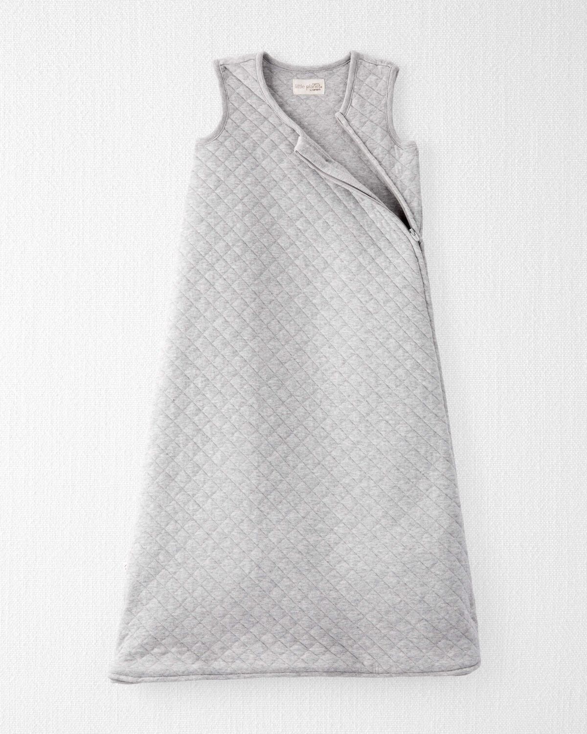 Baby Doubleknit Zip Wearable Blanket Made with Organic Cotton - Image 2