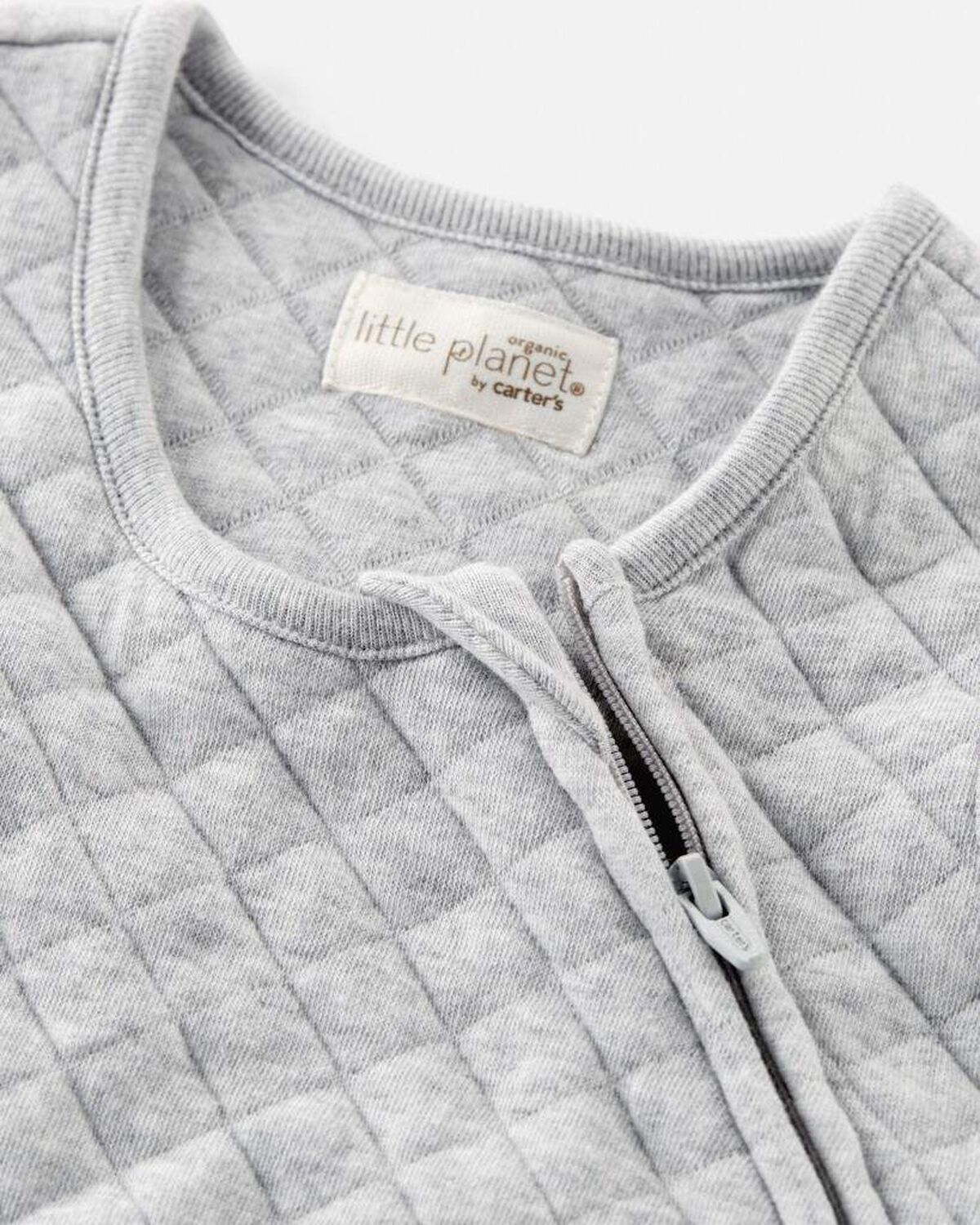 Baby Doubleknit Zip Wearable Blanket Made with Organic Cotton - Image 3