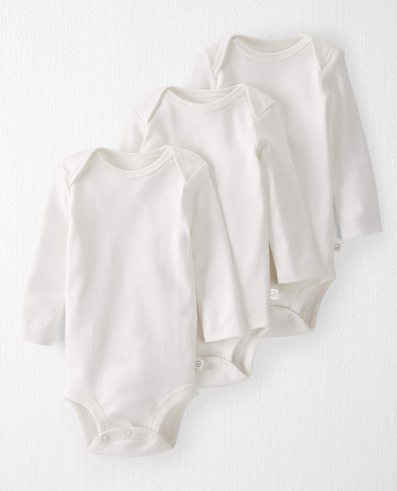 Baby 3-Pack Organic Cotton Bodysuits - Image 4