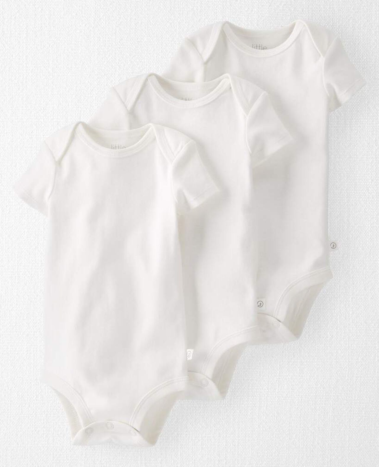 Baby 3-Pack Organic Cotton Rib Bodysuits - Image 4