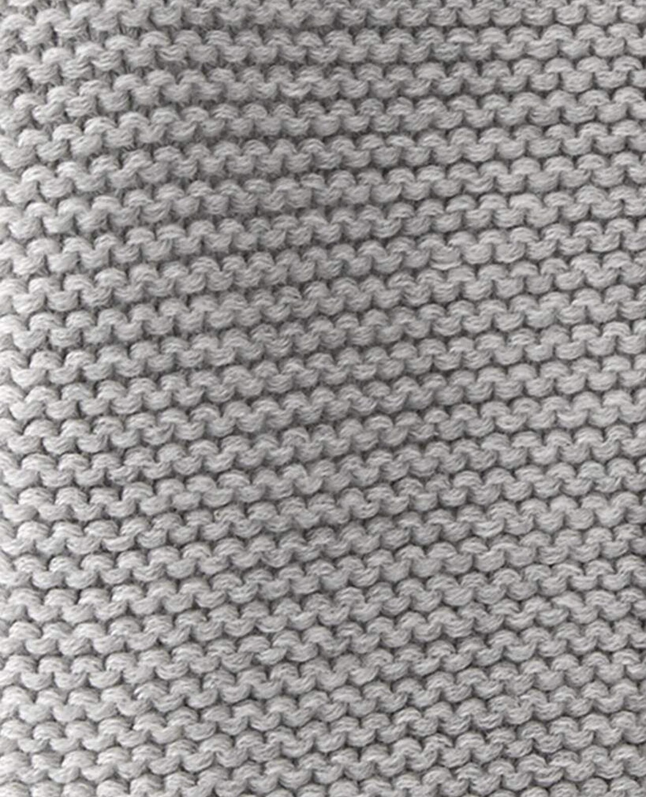 Baby Organic Cotton Signature Stitch Cardigan - Grey - Image 5