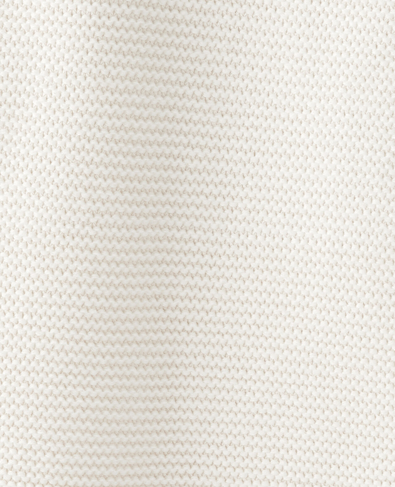 Baby Organic Cotton Textured Knit Blanket in Cream - Image 5