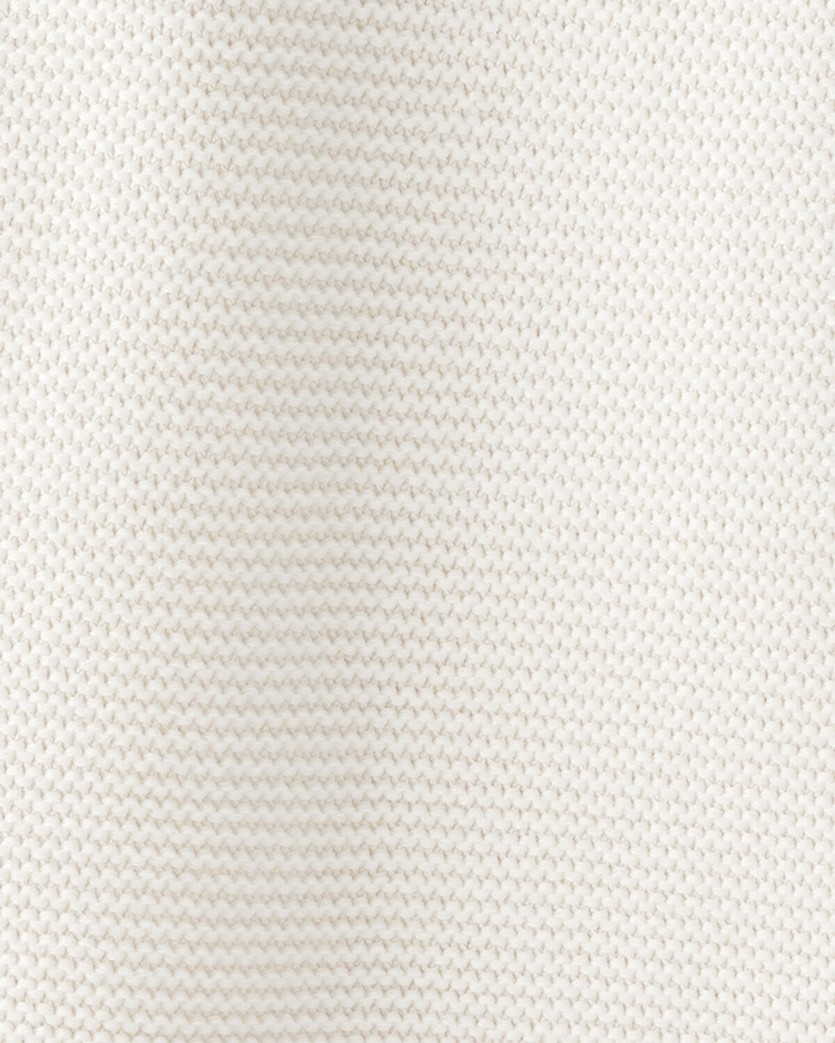 Baby Organic Cotton Textured Knit Blanket in Cream - Image 4