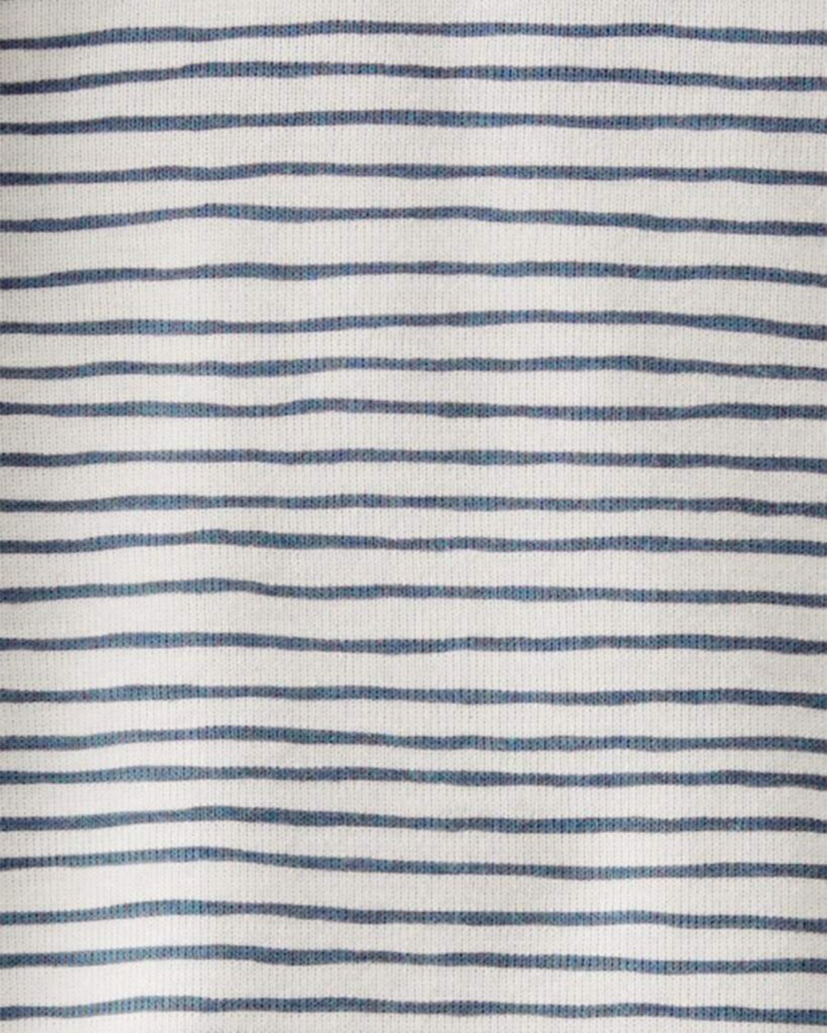 Baby Organic Cotton Pajamas Set in Stripes - Image 3