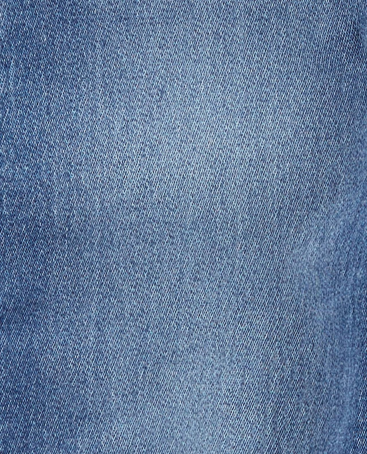 Baby Knit-Like Denim Overalls - Medium Wash - Image 5