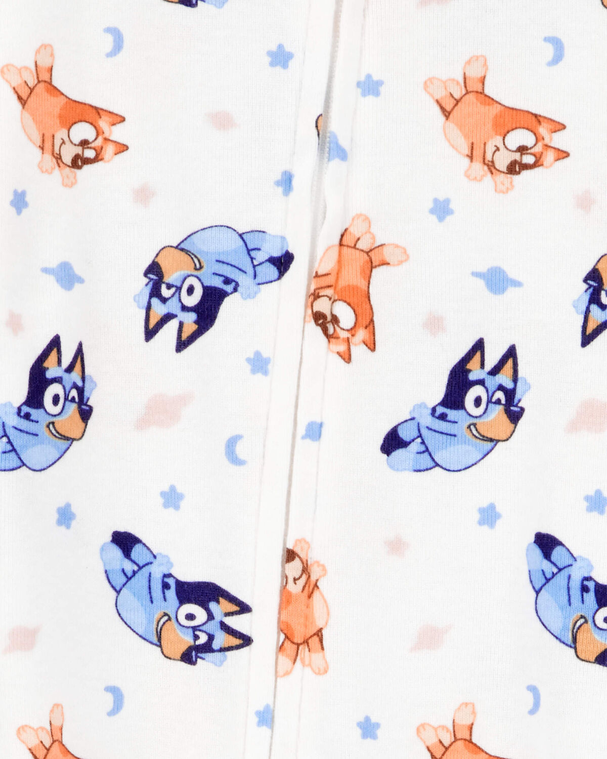 Baby Bluey Snug Fit Cotton Footie 1-Piece Pajamas - Image 2
