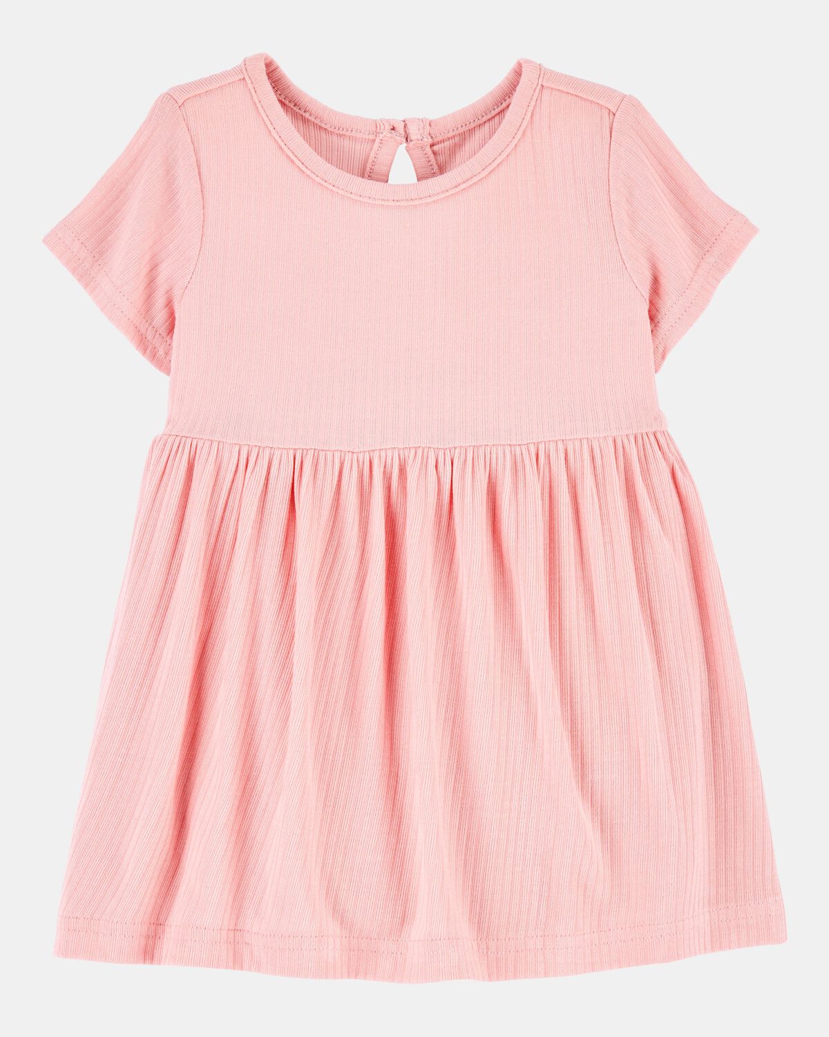 Baby Girl Solid PurelySoft Bodysuit Dress - Pink