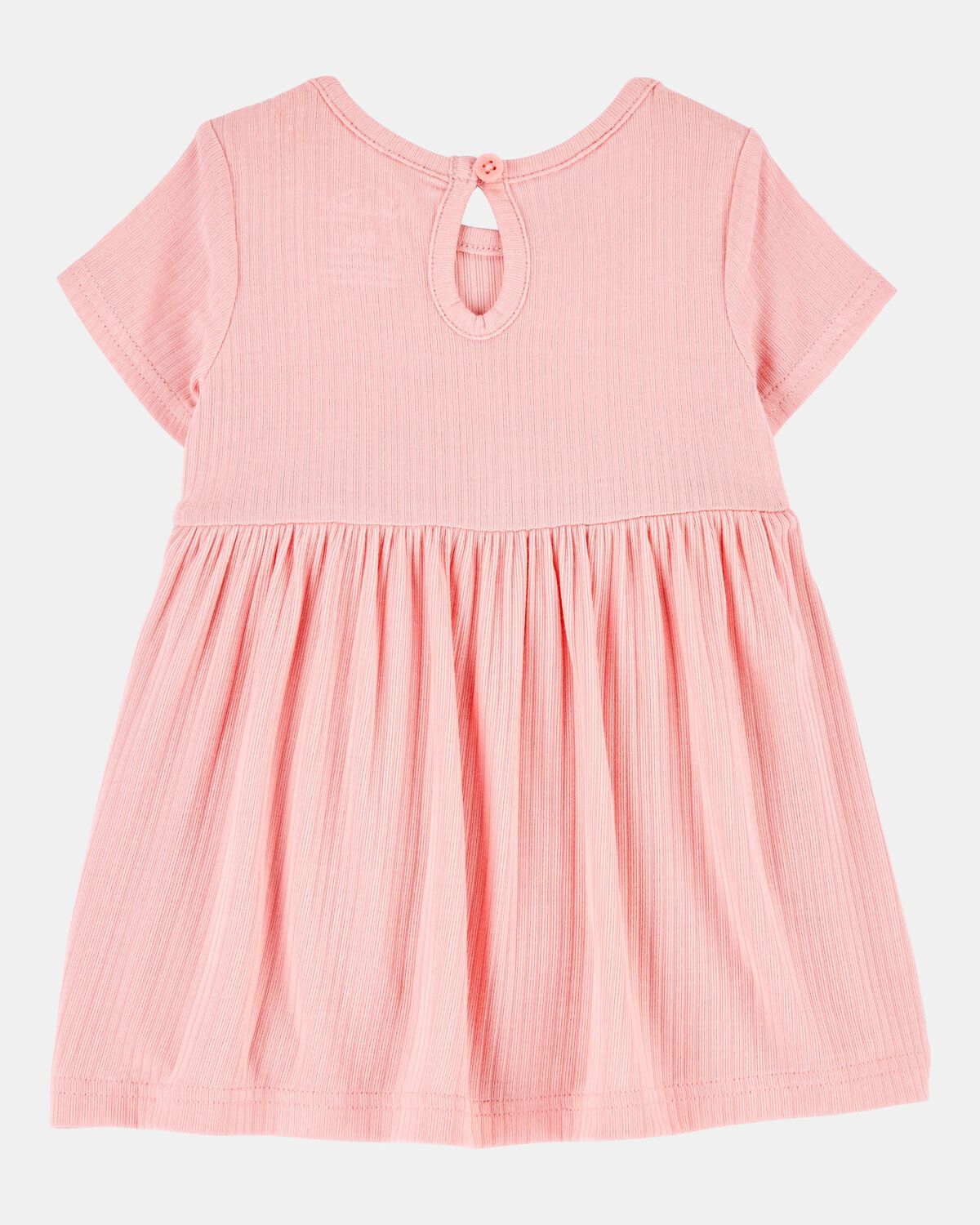 Baby Girl Solid PurelySoft Bodysuit Dress - Pink - Image 3