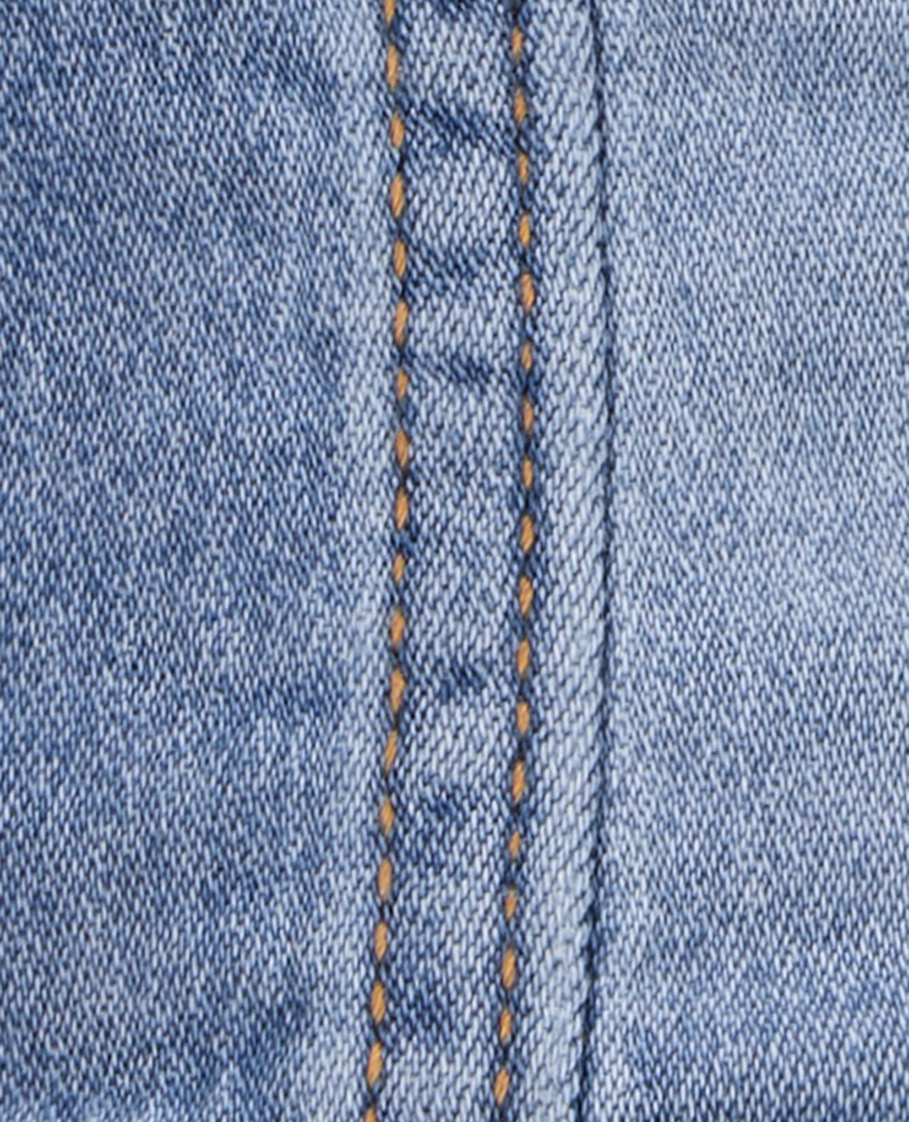 Baby Girl Denim Knit-Like Jacket - Medium Wash - Image 3