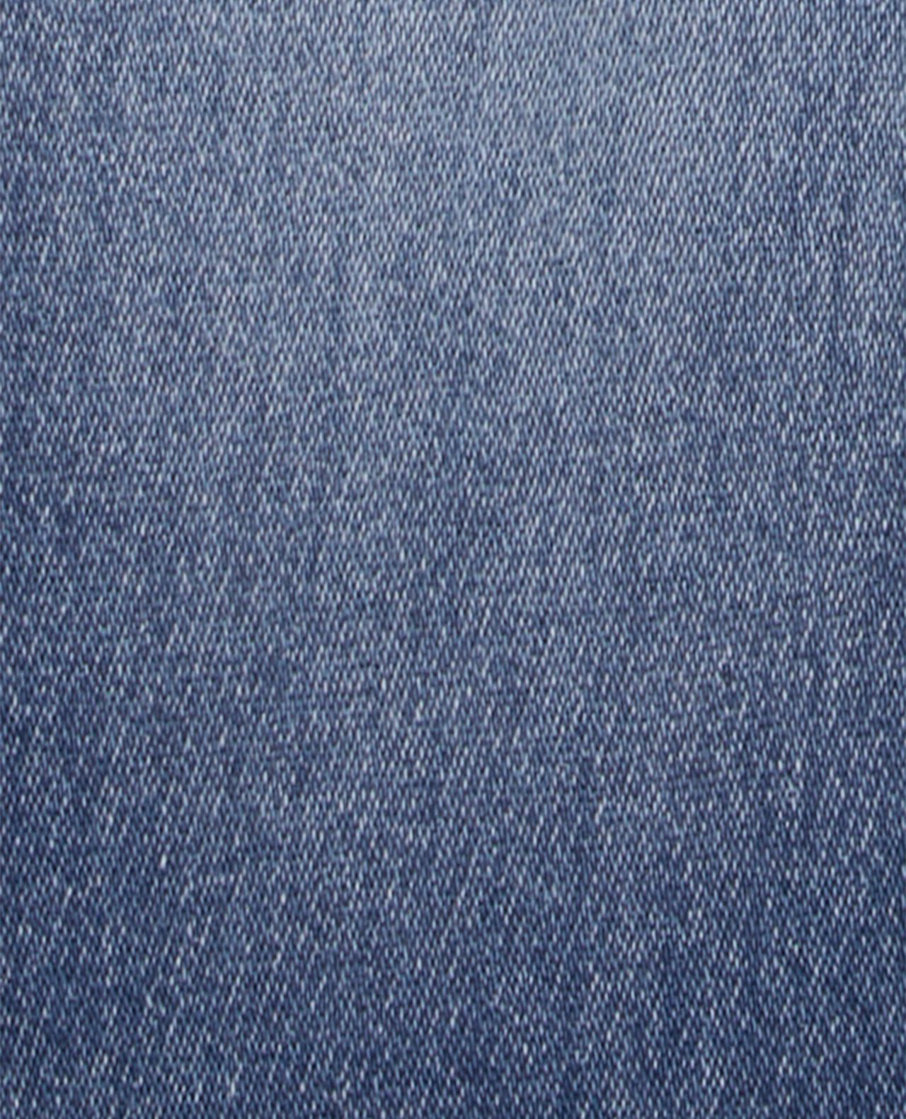 Baby Knit-Denim Suspender Pants - Blue - Image 4