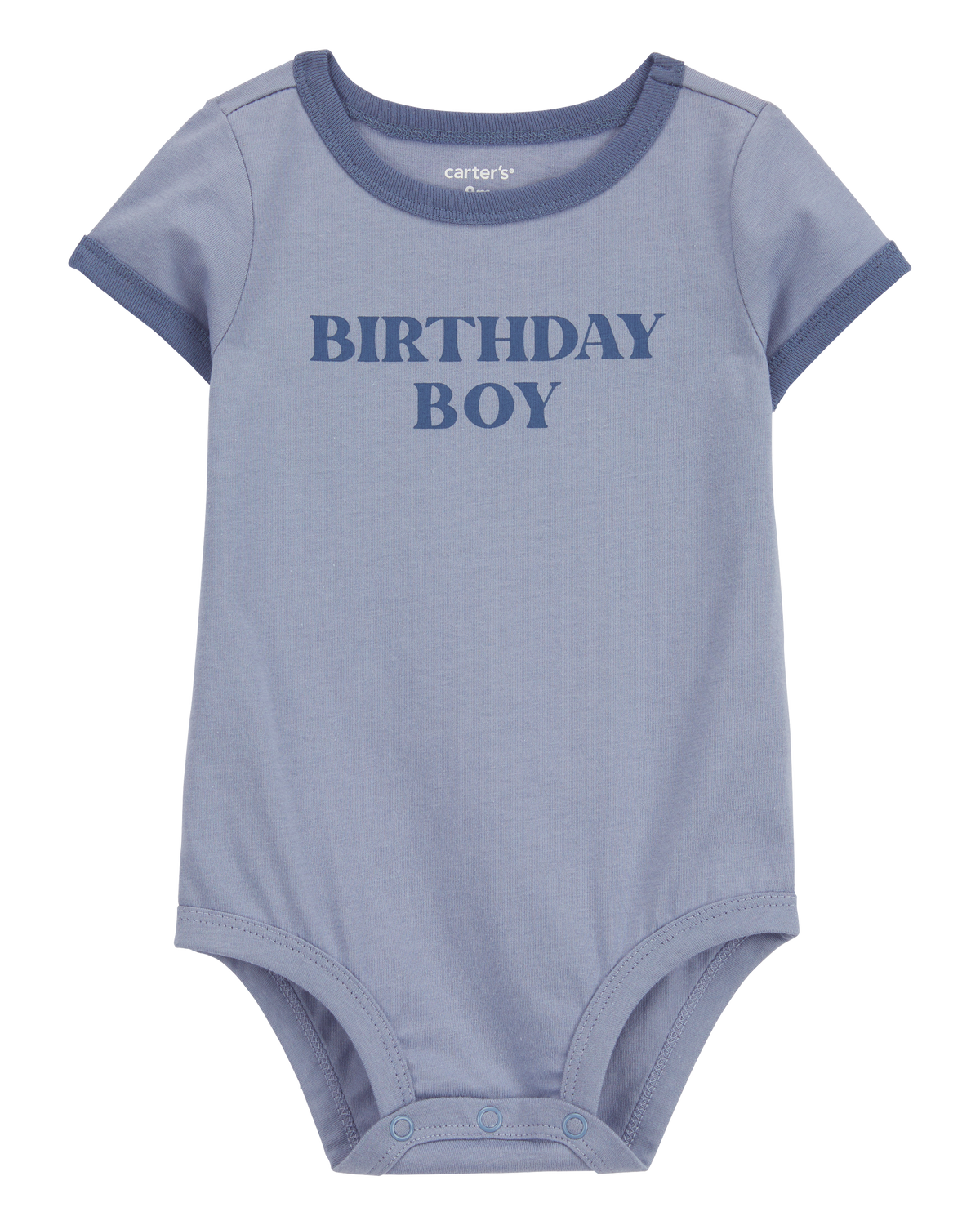 Baby Birthday Boy Short-Sleeve Bodysuit - Blue