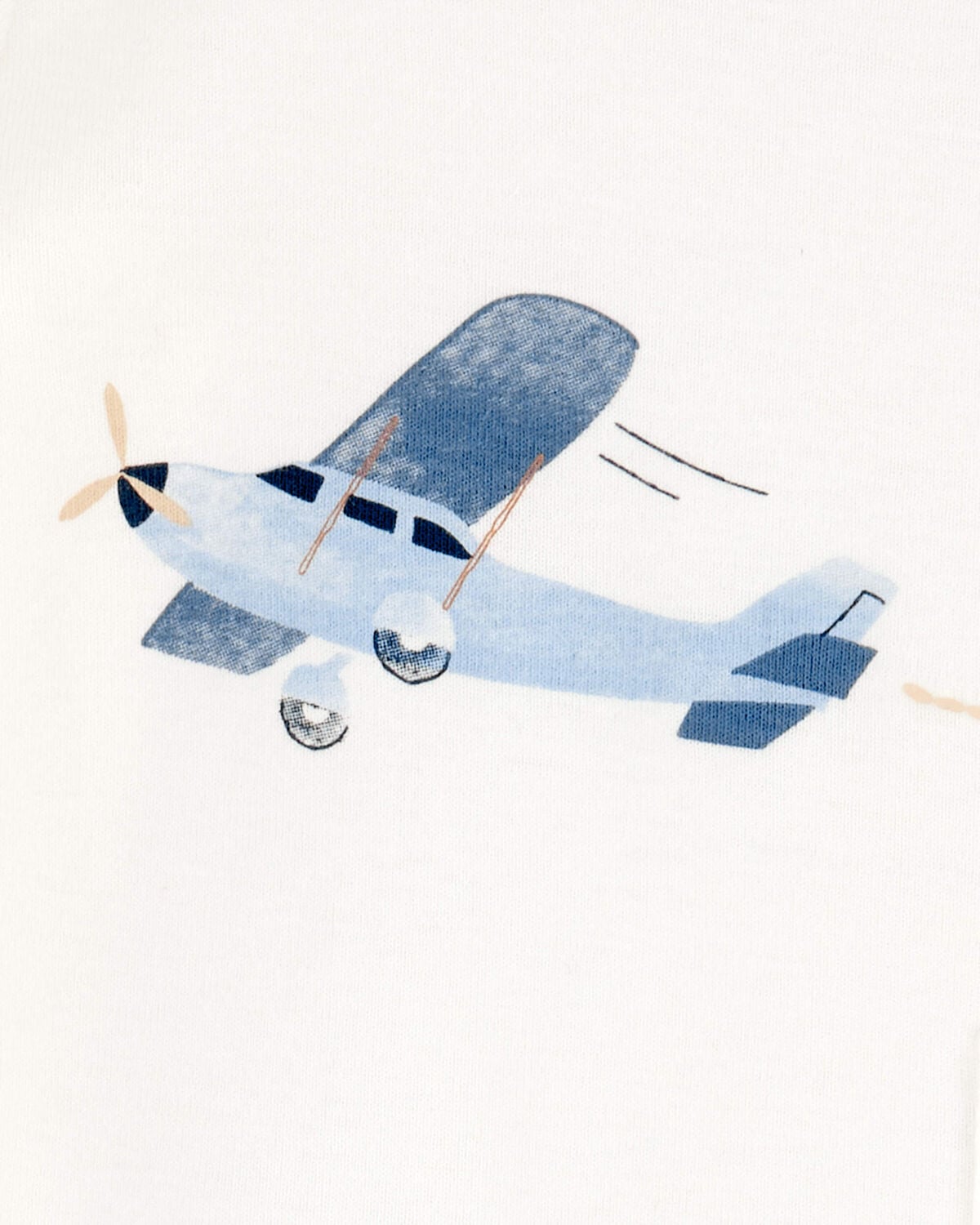 Baby 4-Piece Airplane Print Outfit Set - Blue - Image 3