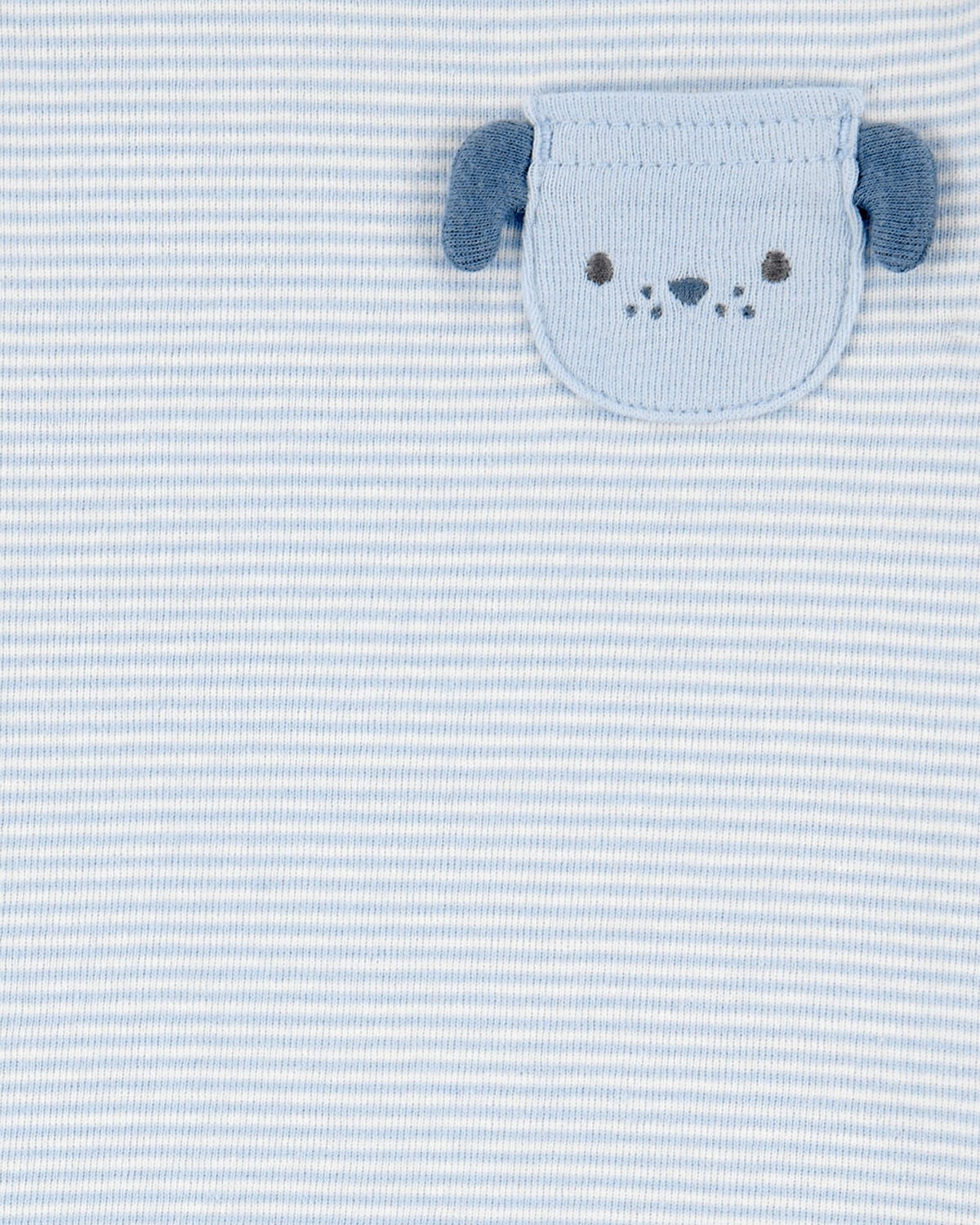 Baby 4-Piece Puppy Print Outfit Set - Blue - Image 3