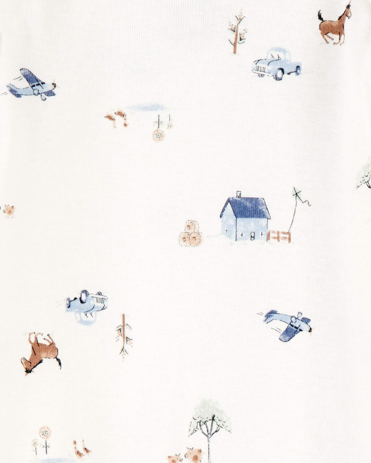 Baby 2-Pack Sleeper Gowns - Blue/White - Image 4