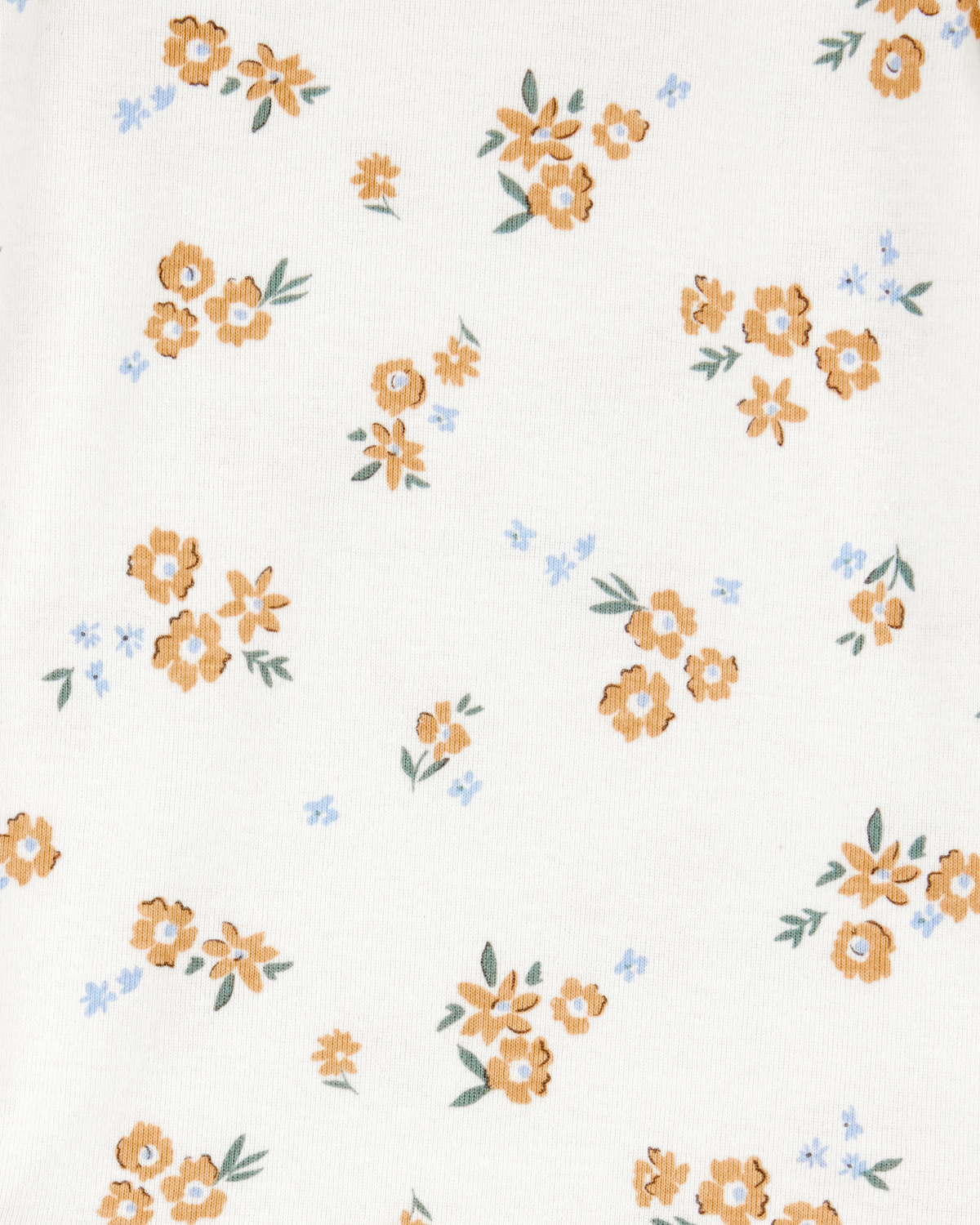 Baby 5-Pack Floral Short-Sleeve Cotton Bodysuits - Image 3