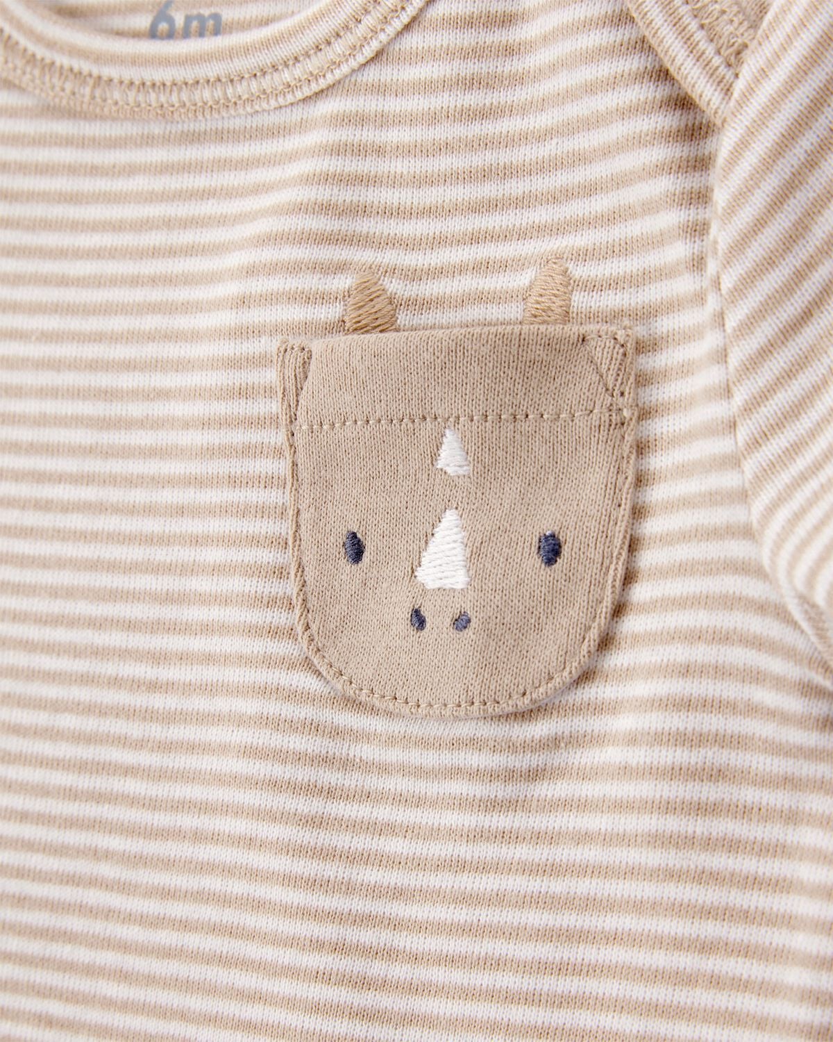 Baby 5-Pack Animals Short-Sleeve Cotton Bodysuits - Image 2