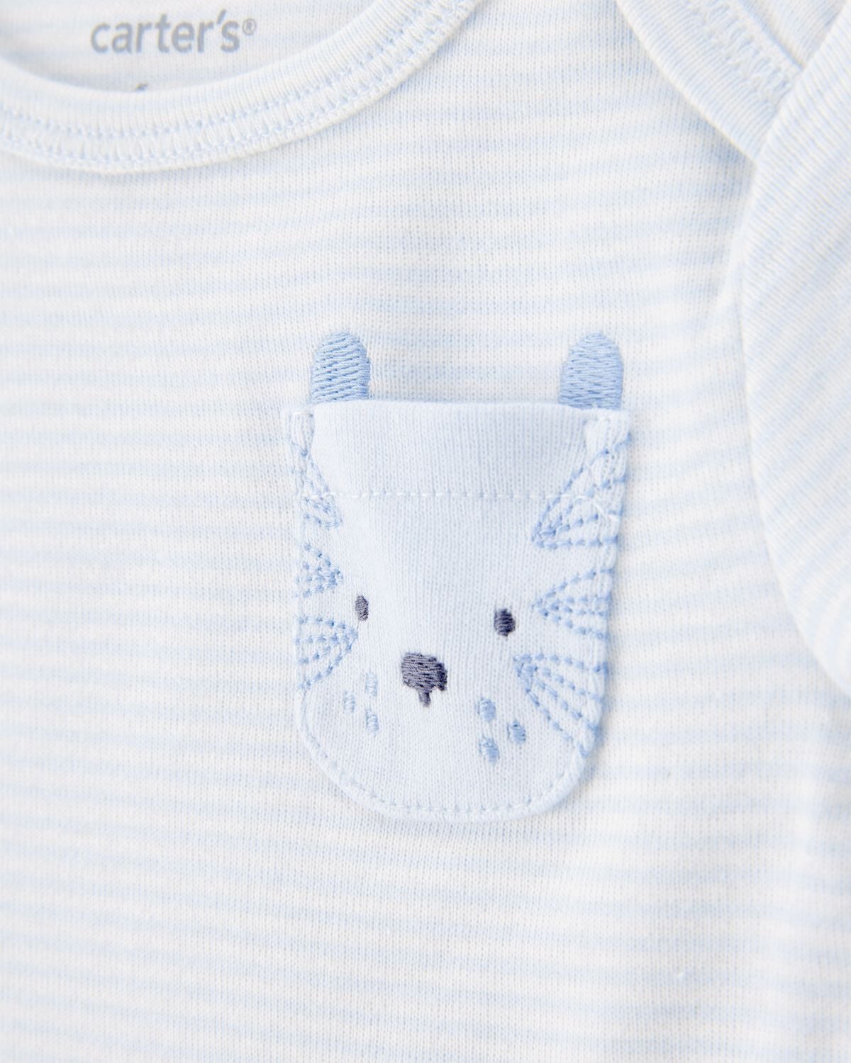 Baby 5-Pack Animals Short-Sleeve Cotton Bodysuits - Image 9
