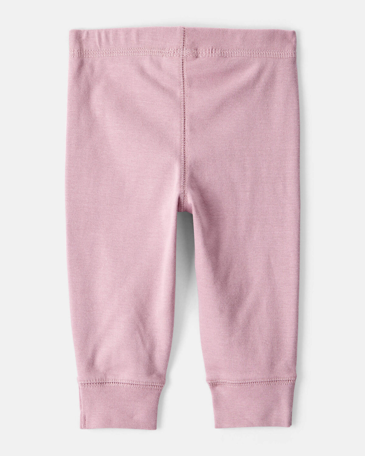 Baby Girl 2-Pack 100% Cotton Pull-On Pants - Blue/Pink - Image 2