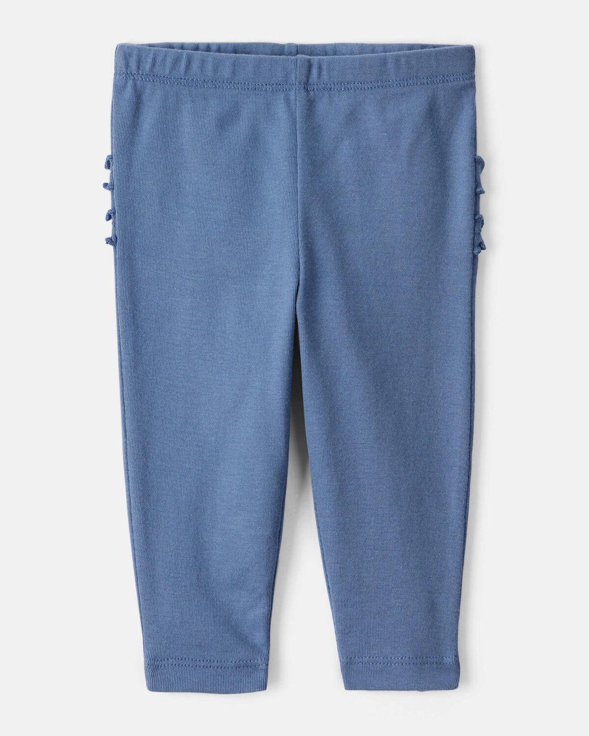 Baby Girl 2-Pack 100% Cotton Pull-On Pants - Blue/Pink - Image 3