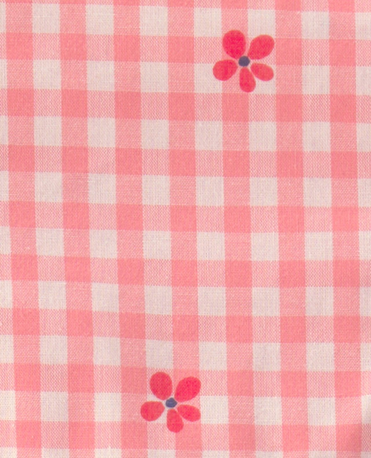 Baby Girl Gingham Flower Romper - Pink - Image 4