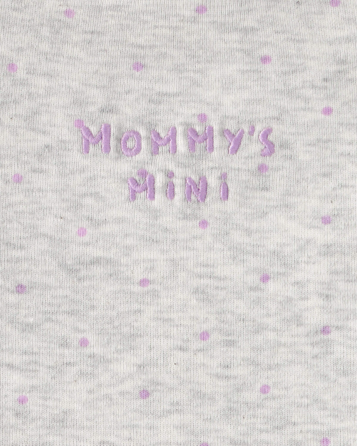 Baby Girl 3-Piece 'Mommy's Mini' Outfit Set - Purple/Grey - Image 4
