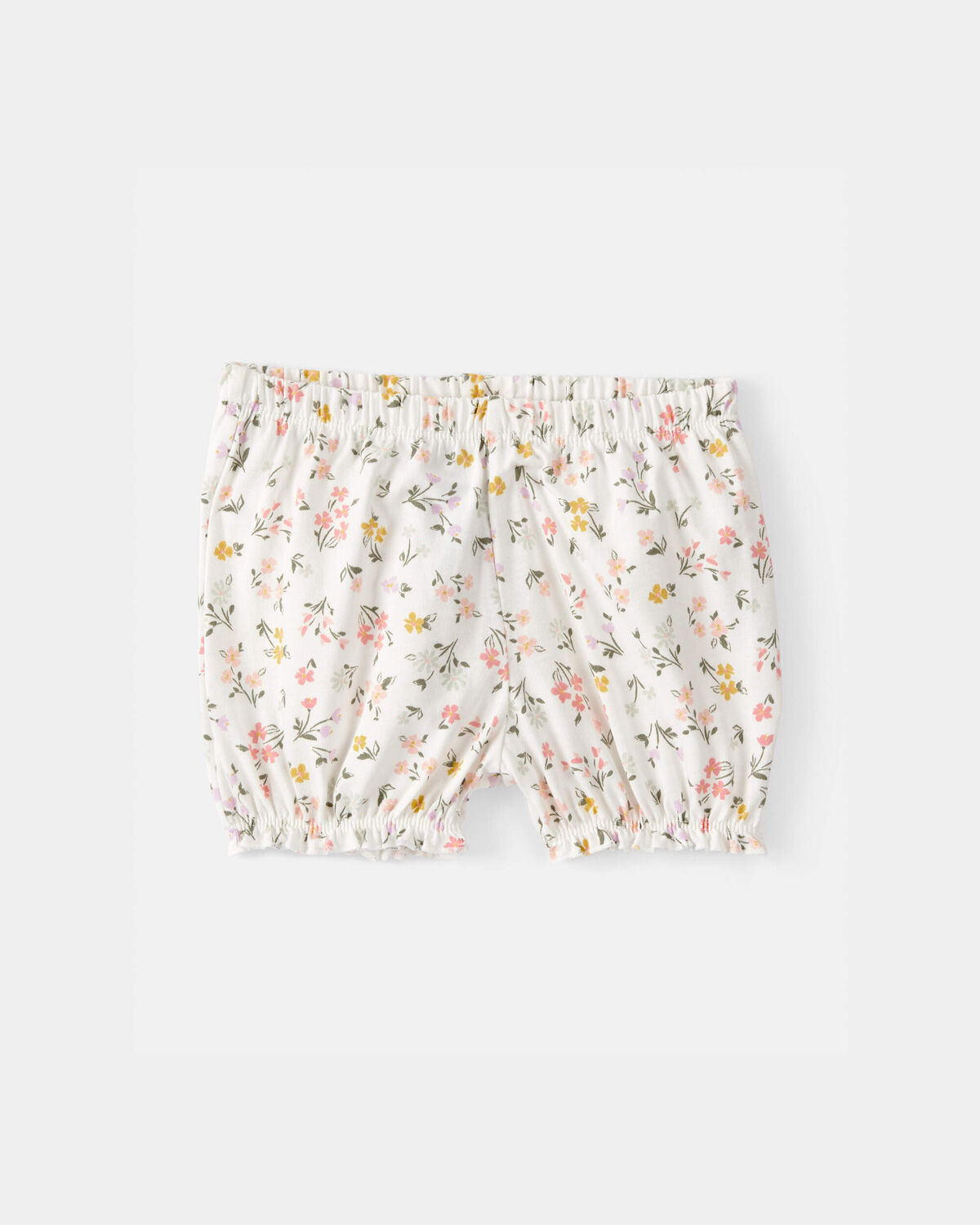 Baby Girl 3-Piece Floral Outfit Set - White/Green - Image 8