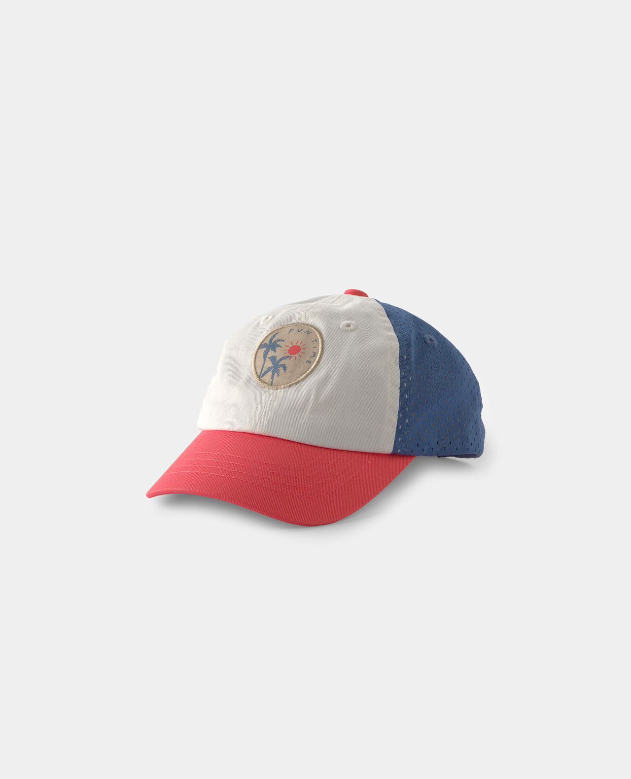 Baby Boy Beach Baseball Hat - Blue/Red - Image 2