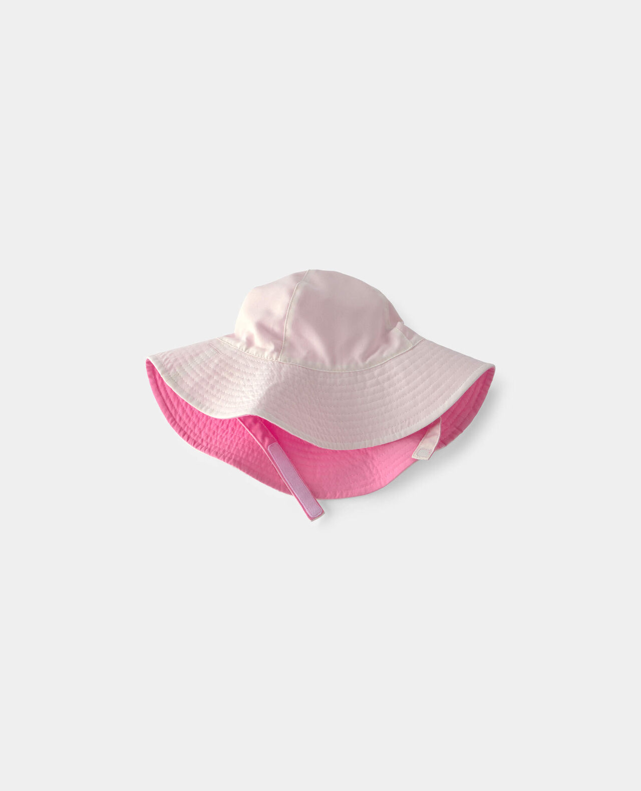 Baby Girl Reversible Swim Hat - Pink/White - Image 4