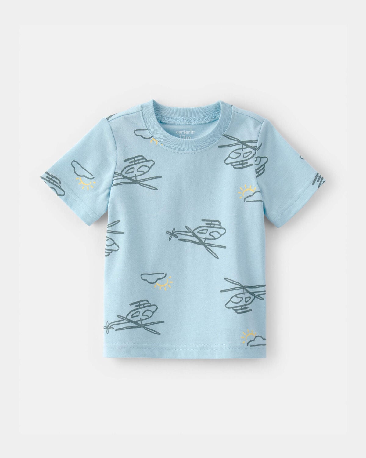 Baby Boy Helicopter T-Shirt - Blue