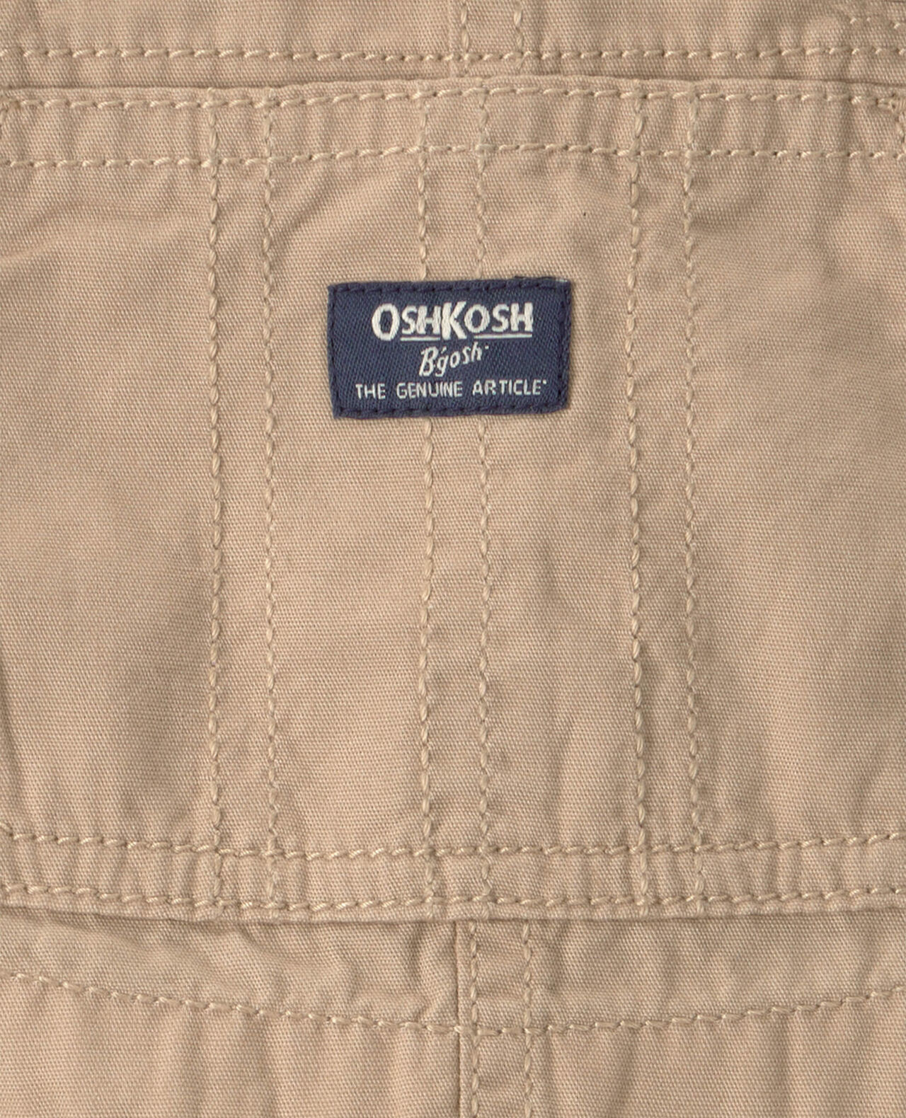 Baby Boy Canvas Shortall - Khaki - Image 4