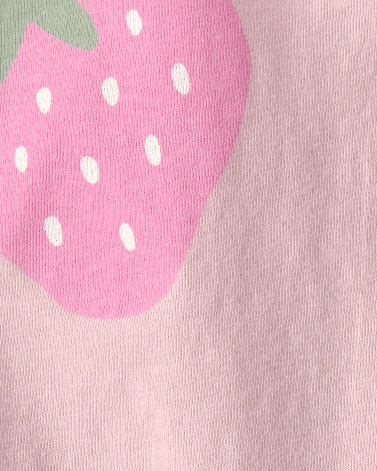 Baby Girl Strawberry Relaxed Top - Pink - Image 2