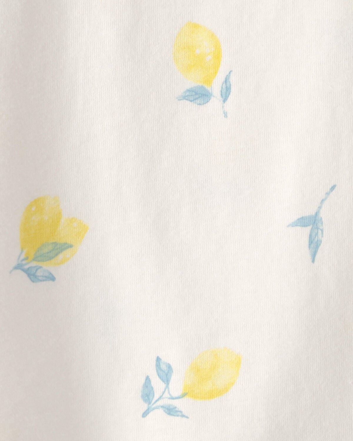 Baby Girl Lemon Relaxed Top - Cream - Image 2