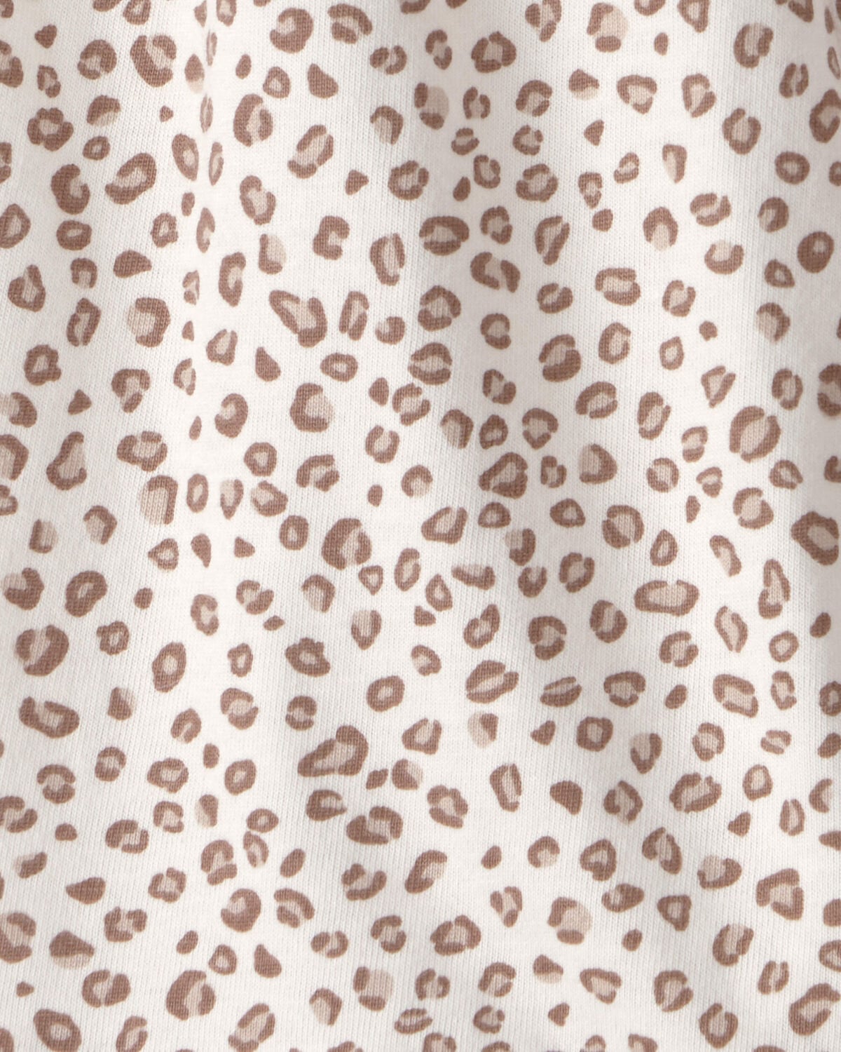 Baby Girl Cheetah Sleeveless Romper - Brown/Ivory - Image 2