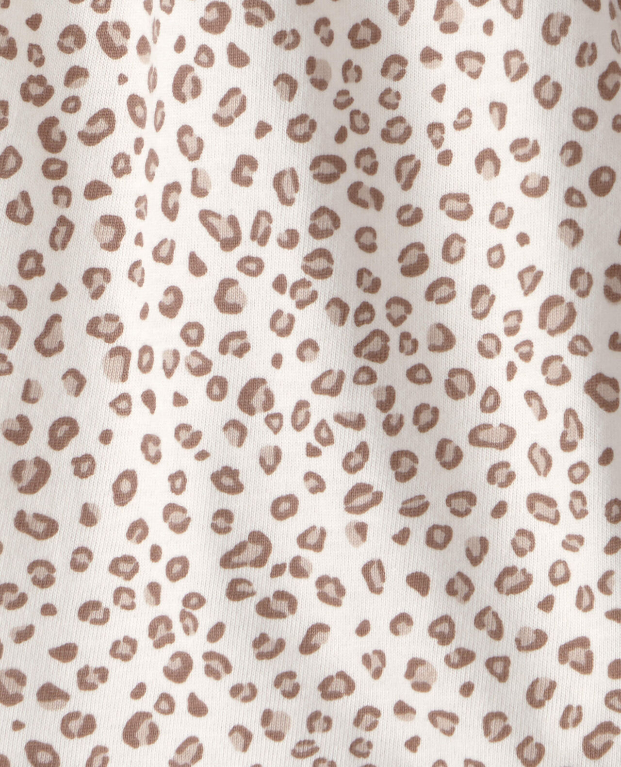 Baby Girl Cheetah Sleeveless Romper - Brown/Ivory - Image 3